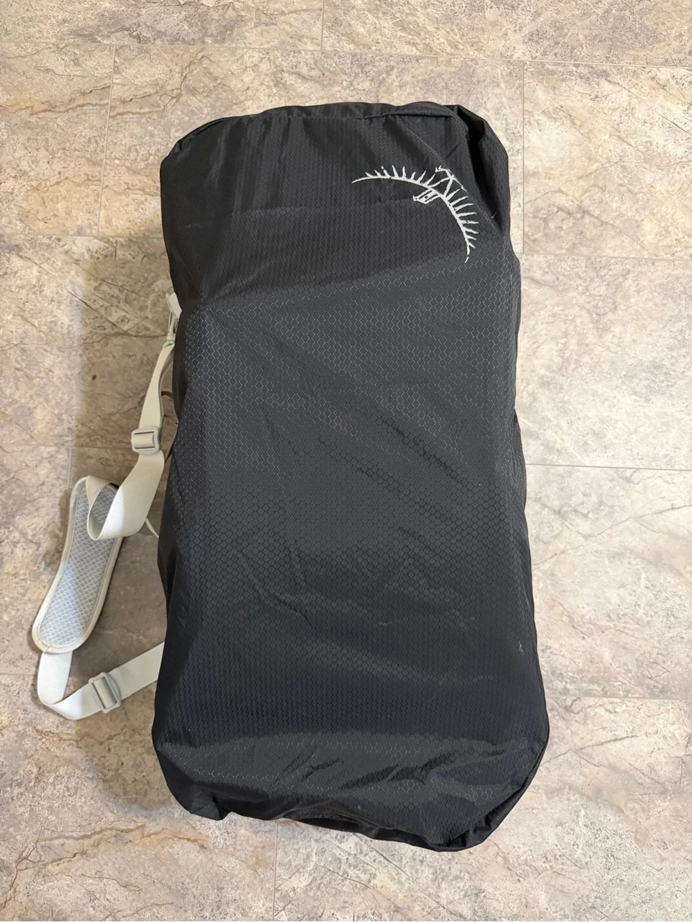 OSPREY Blue Child Carrier Backpack with Black Carry Poco Bag